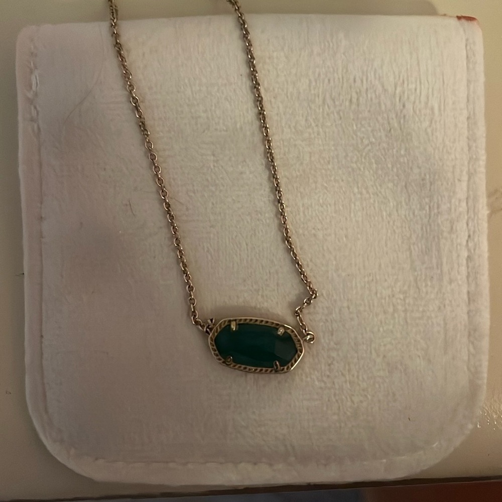 Gold and Emerald Kendra Scott